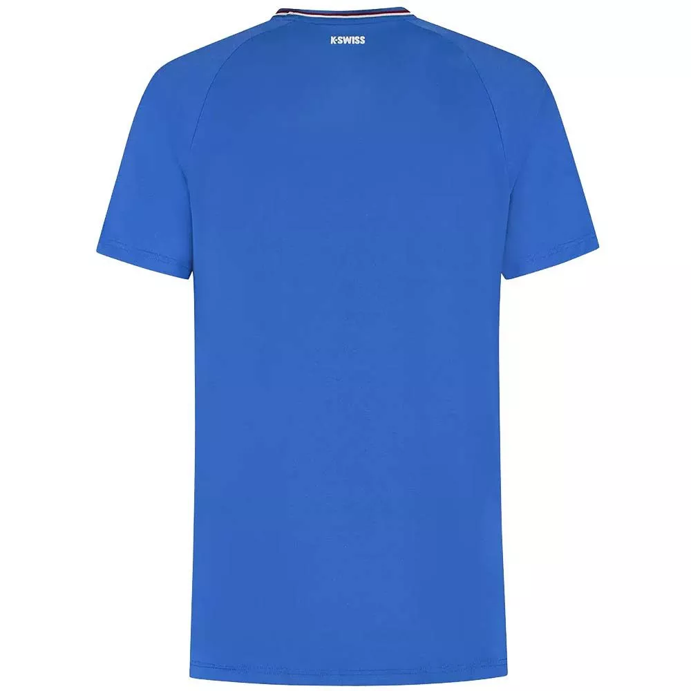 T-Shirt K-Swiss Hypercourt Melange Crew Bleu