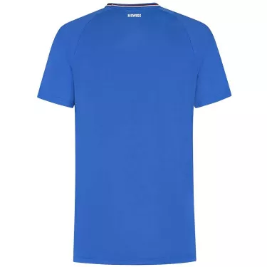 T-Shirt K-Swiss Hypercourt Melange Crew Bleu