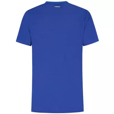 T-Shirt K-Swiss Hypercourt Tee Jacquard Bleu