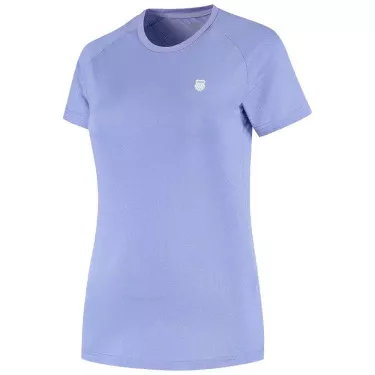 T-Shirt K-Swiss Hypercourt Crew Tee Jacquard Femme Violet
