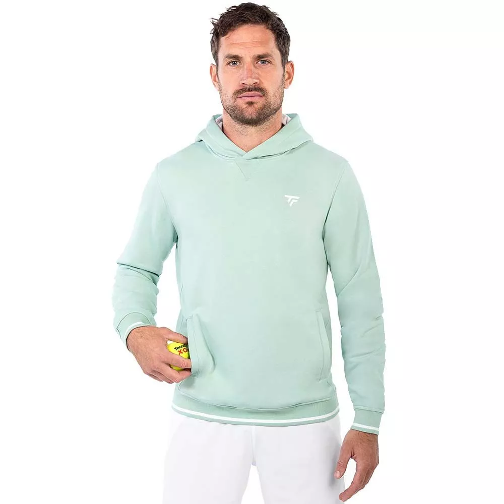 Sweat à capuche Tecnifibre Team Terry Hoodie Vert pastel