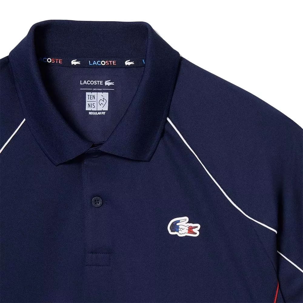 Polo Lacoste Équipe de France de Tennis Bleu marine
