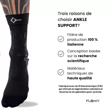 Chevillère Floky Ankle Support Droit Noir