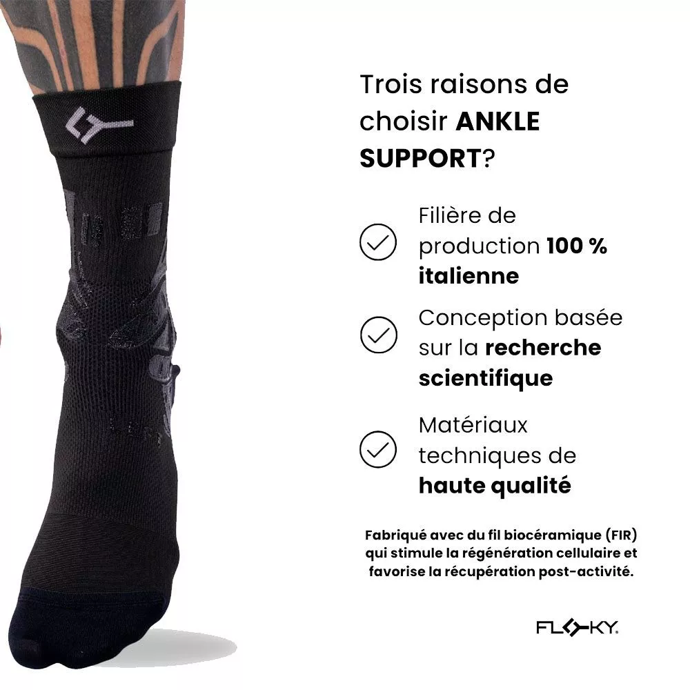 Chevillère Floky Ankle Support Gauche Noir