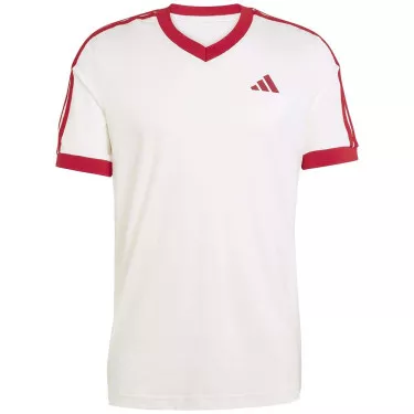 T-Shirt Adidas Tennis Classics Blanc / Rouge