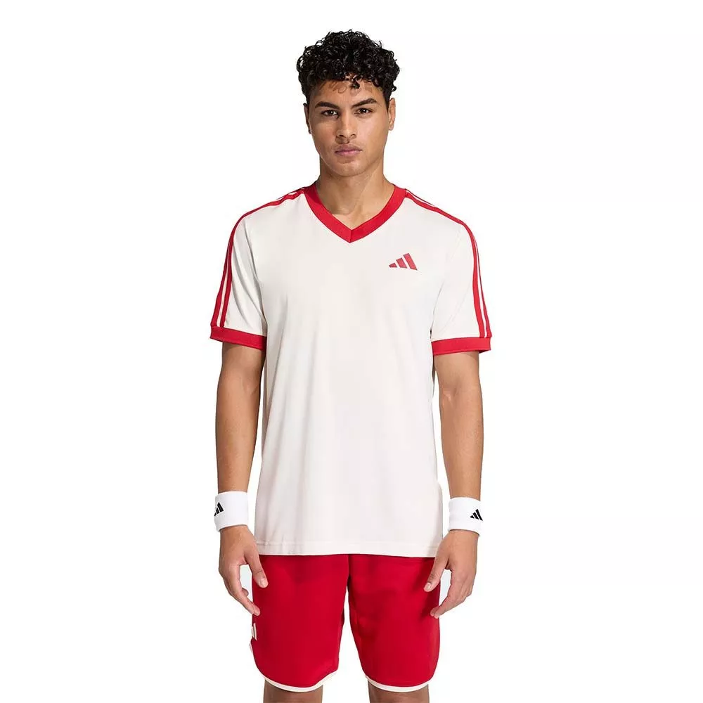 T-Shirt Adidas Tennis Classics Blanc / Rouge