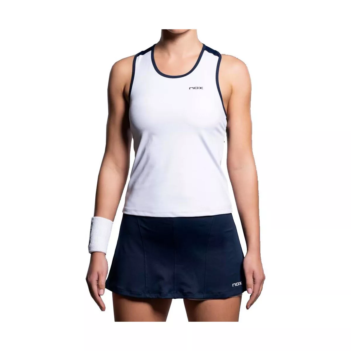Débardeur Nox Team 26 Femme Blanc / Bleu marine