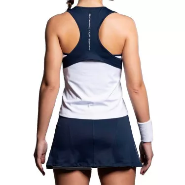 Débardeur Nox Team 26 Femme Blanc / Bleu marine
