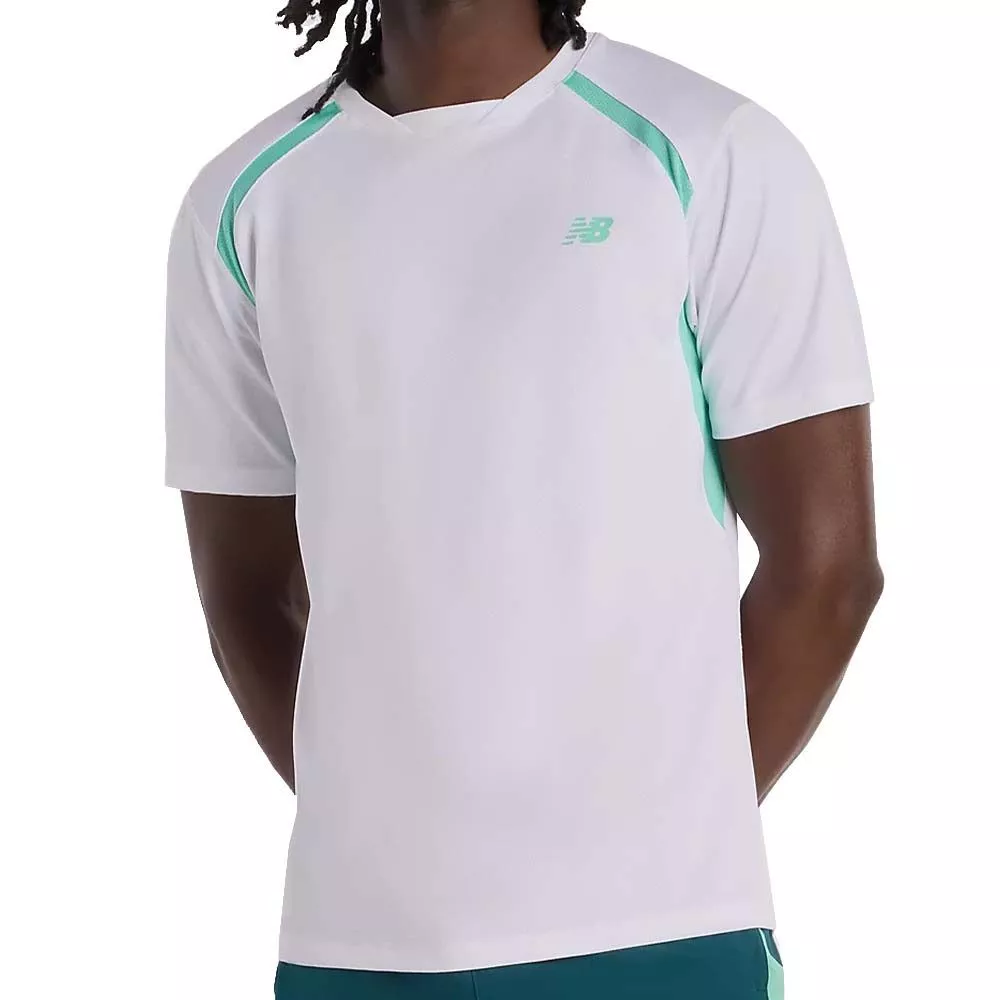 T-Shirt New Balance Tournament Novelty Blanc