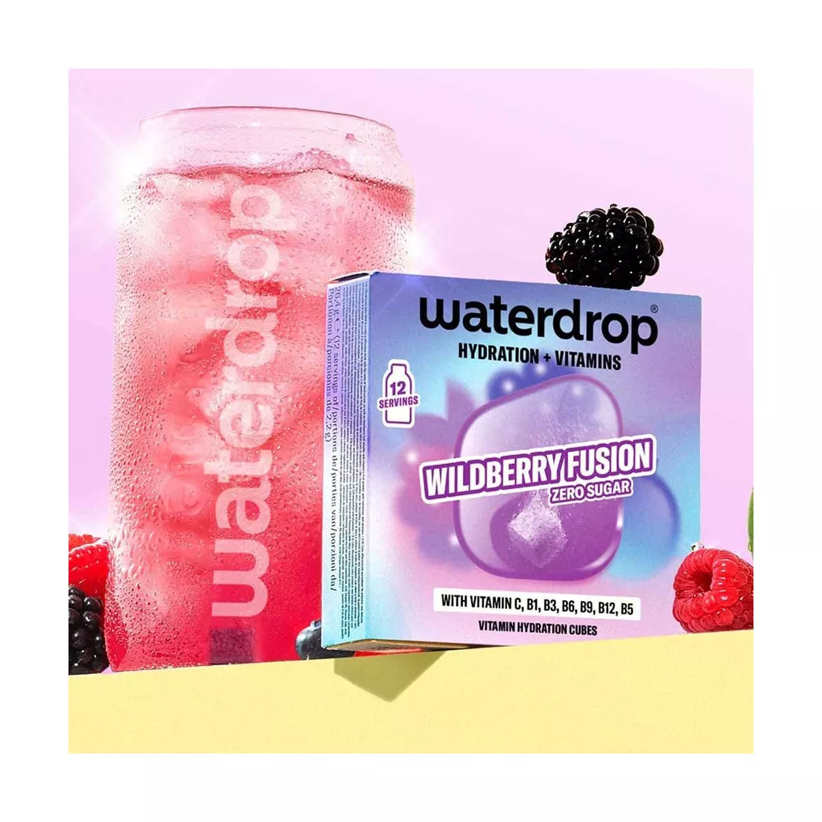 Microdrink Waterdrop Fusion Fruits Rouges x12