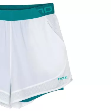Short Nox Pro Femme Blanc / Vert