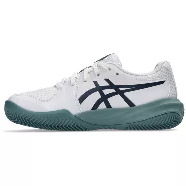 Chaussures Asics Gel Resolution X GS Clay Junior Blanc / Bleu nuit