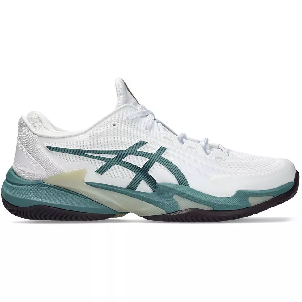 Chaussures Asics Gel Court FF 3 Clay Blanc / Vert