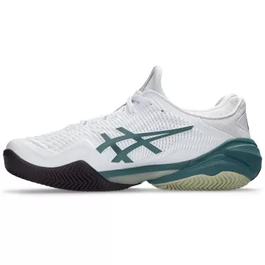 Chaussures Asics Gel Court FF 3 Clay Blanc / Vert