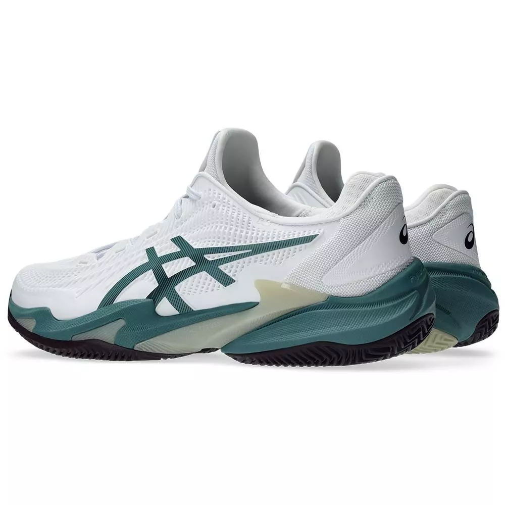 Chaussures Asics Gel Court FF 3 Clay Blanc / Vert
