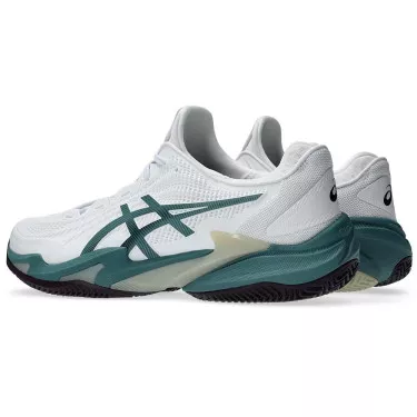 Chaussures Asics Gel Court FF 3 Clay Blanc / Vert