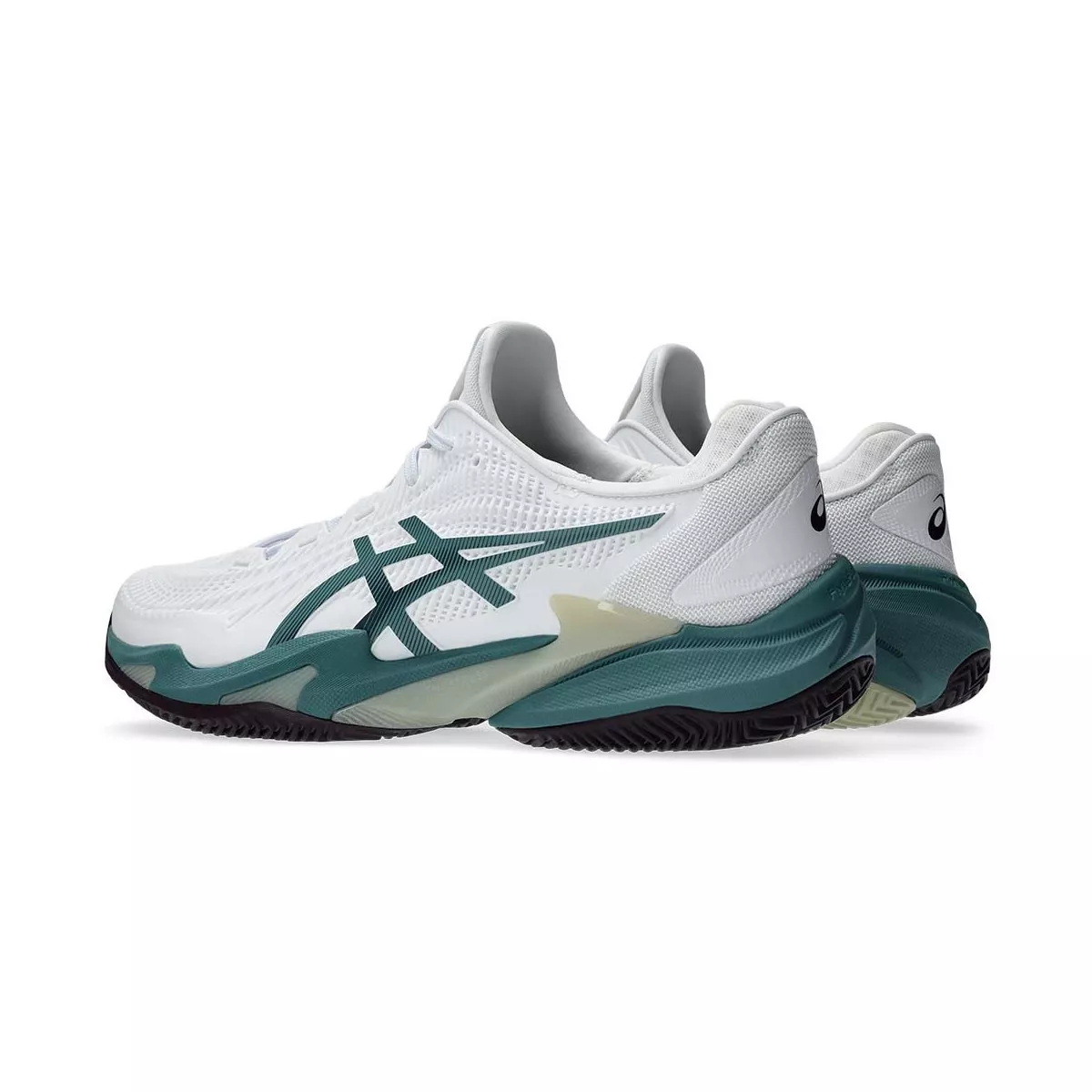 Chaussures Asics Gel Court FF 3 Clay Blanc / Vert