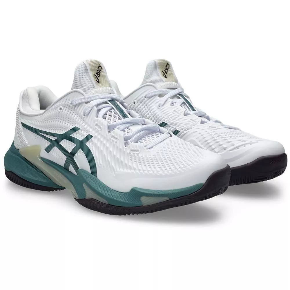 Chaussures Asics Gel Court FF 3 Clay Blanc / Vert