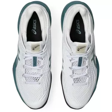 Chaussures Asics Gel Court FF 3 Clay Blanc / Vert