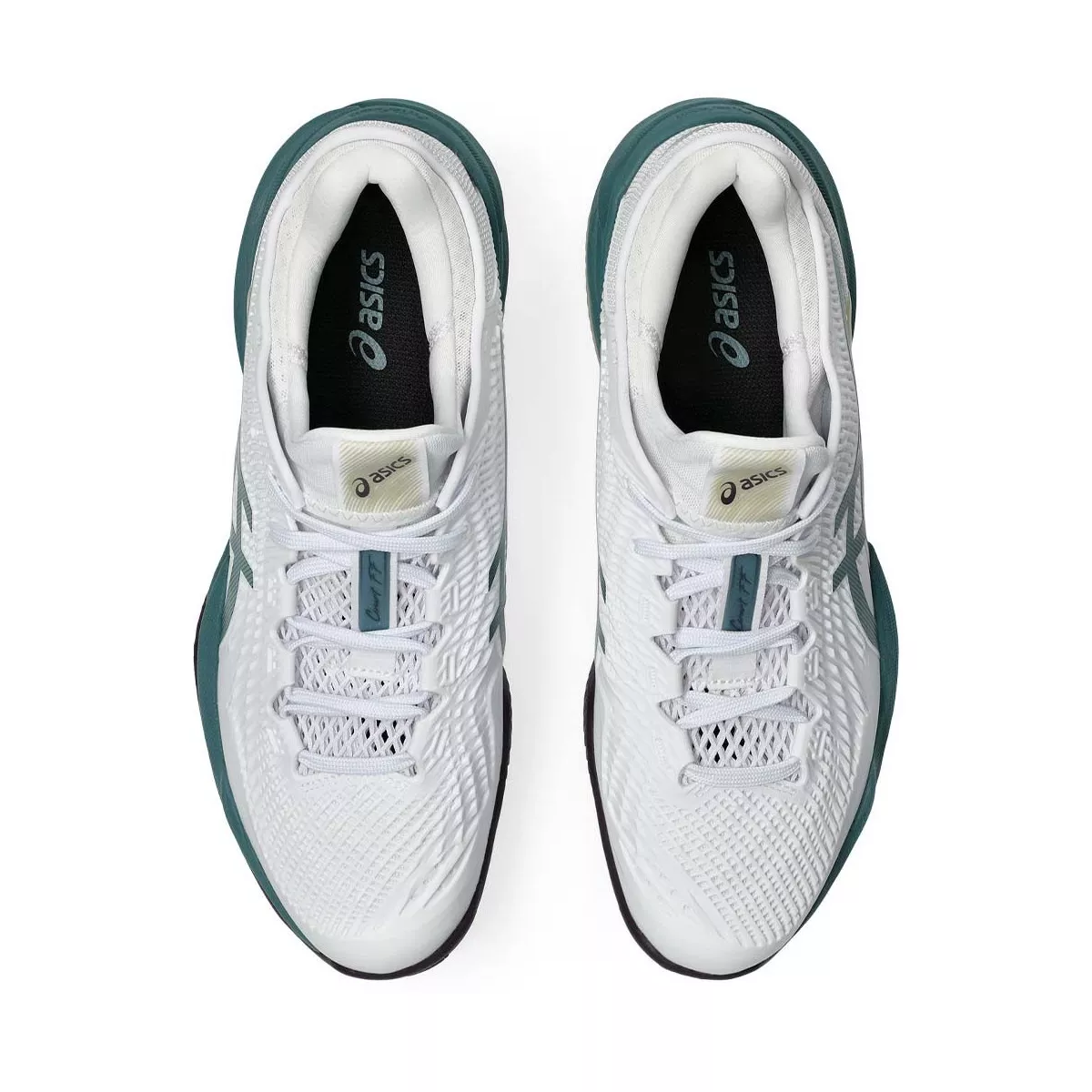 Chaussures Asics Gel Court FF 3 Clay Blanc / Vert