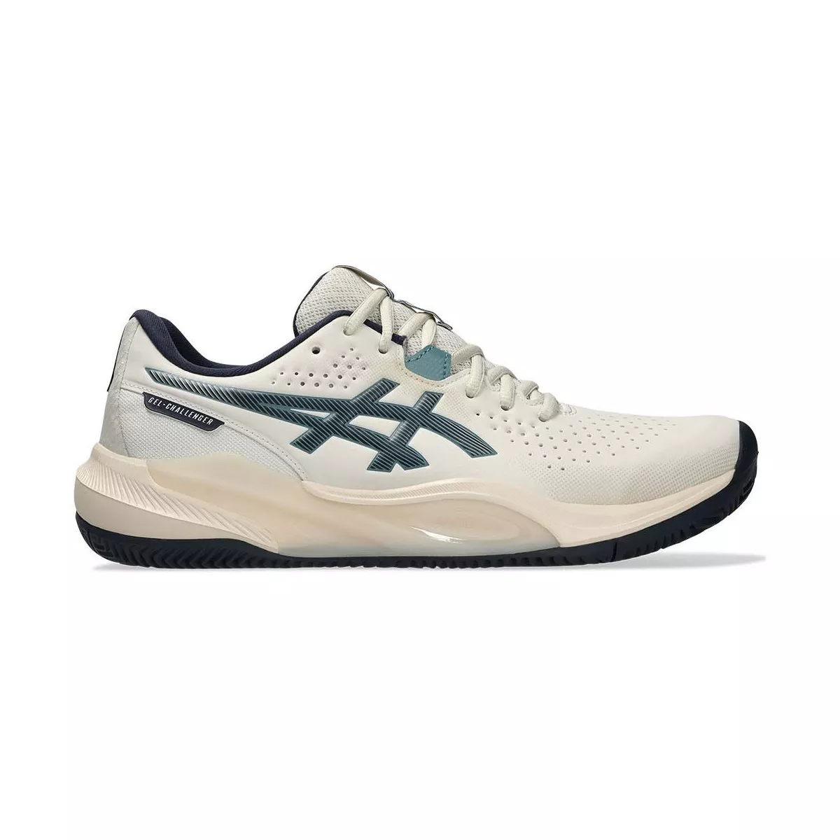 Chaussures Asics Gel Challenger 15 Clay Beige / Bleu nuit