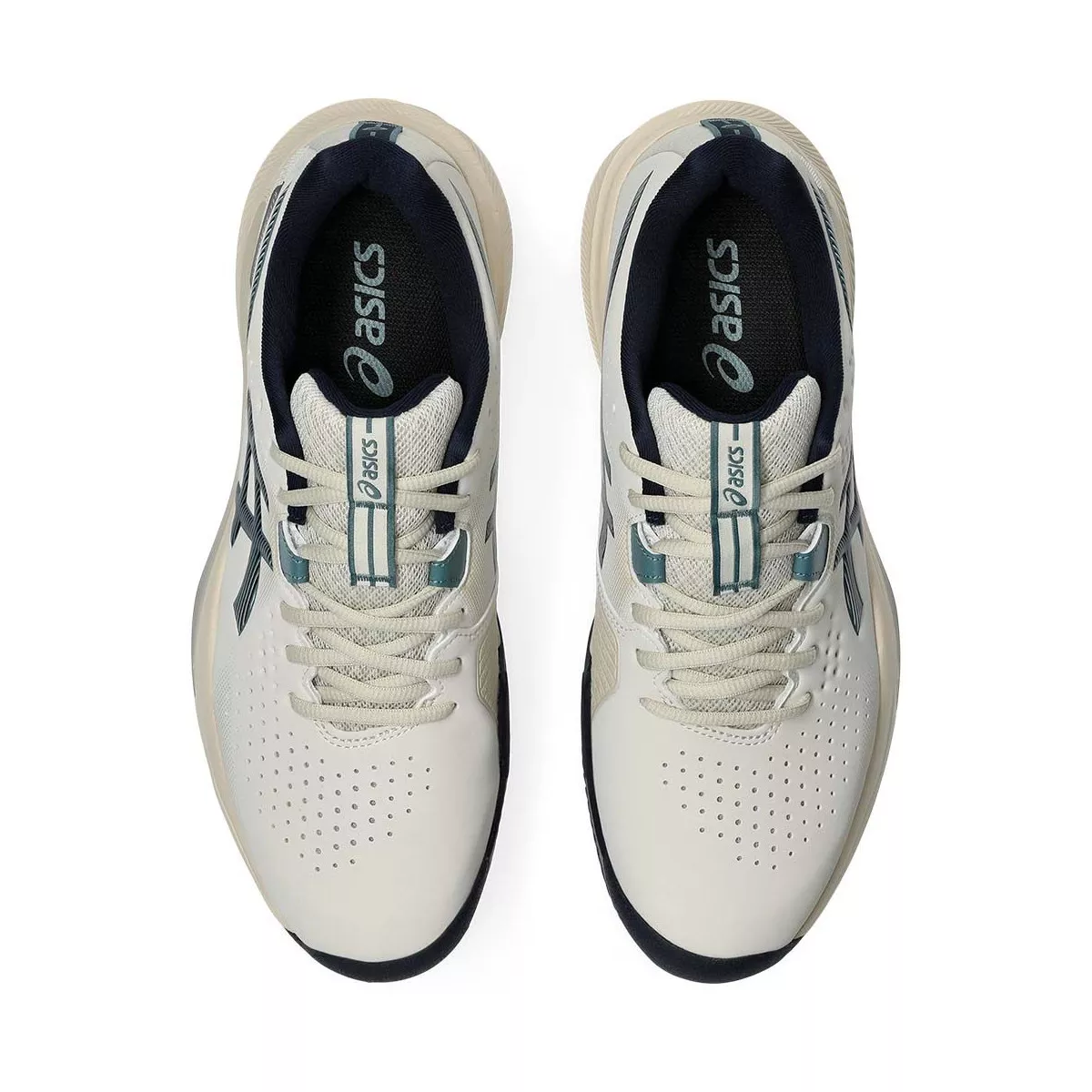 Chaussures Asics Gel Challenger 15 Clay Beige / Bleu nuit