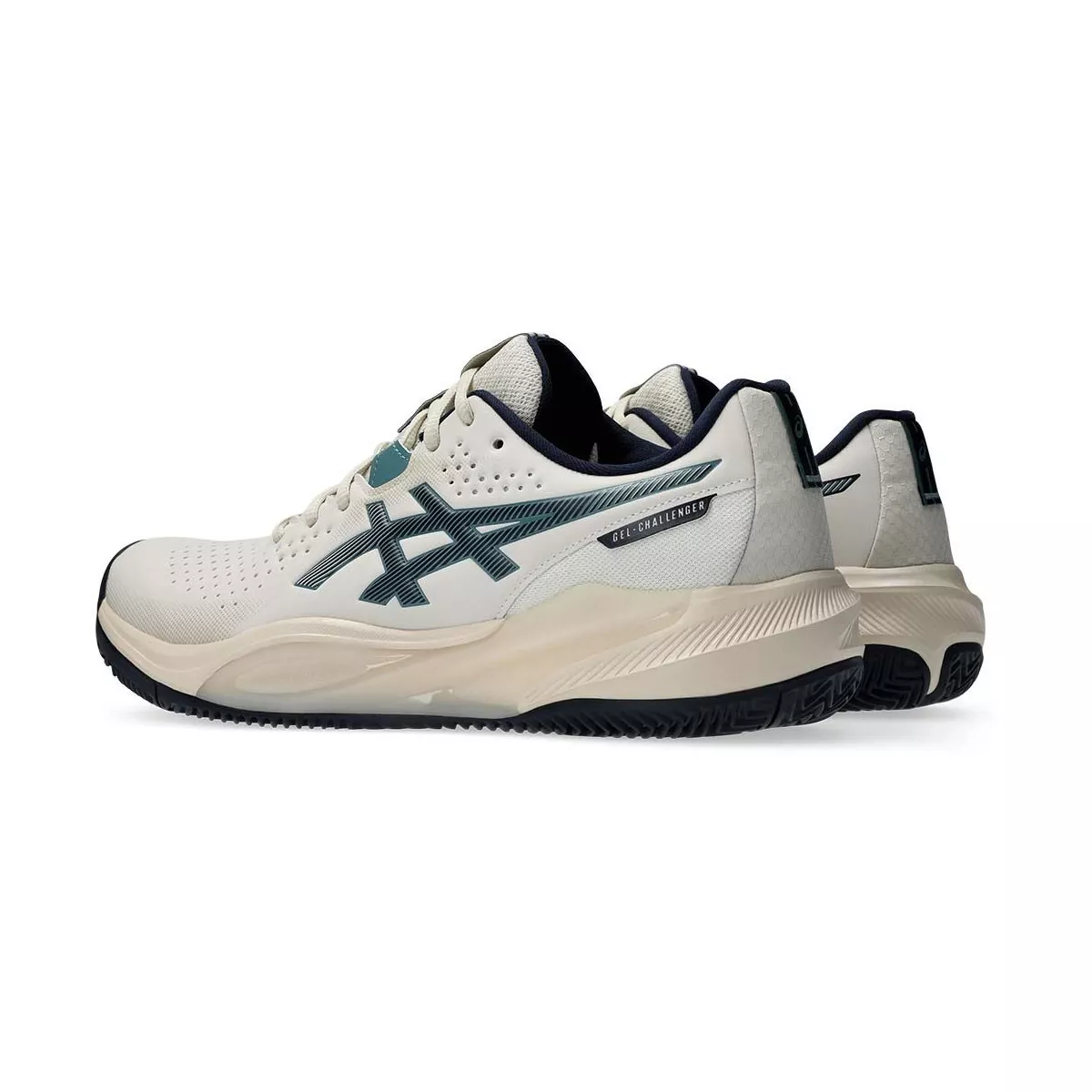 Chaussures Asics Gel Challenger 15 Clay Beige / Bleu nuit