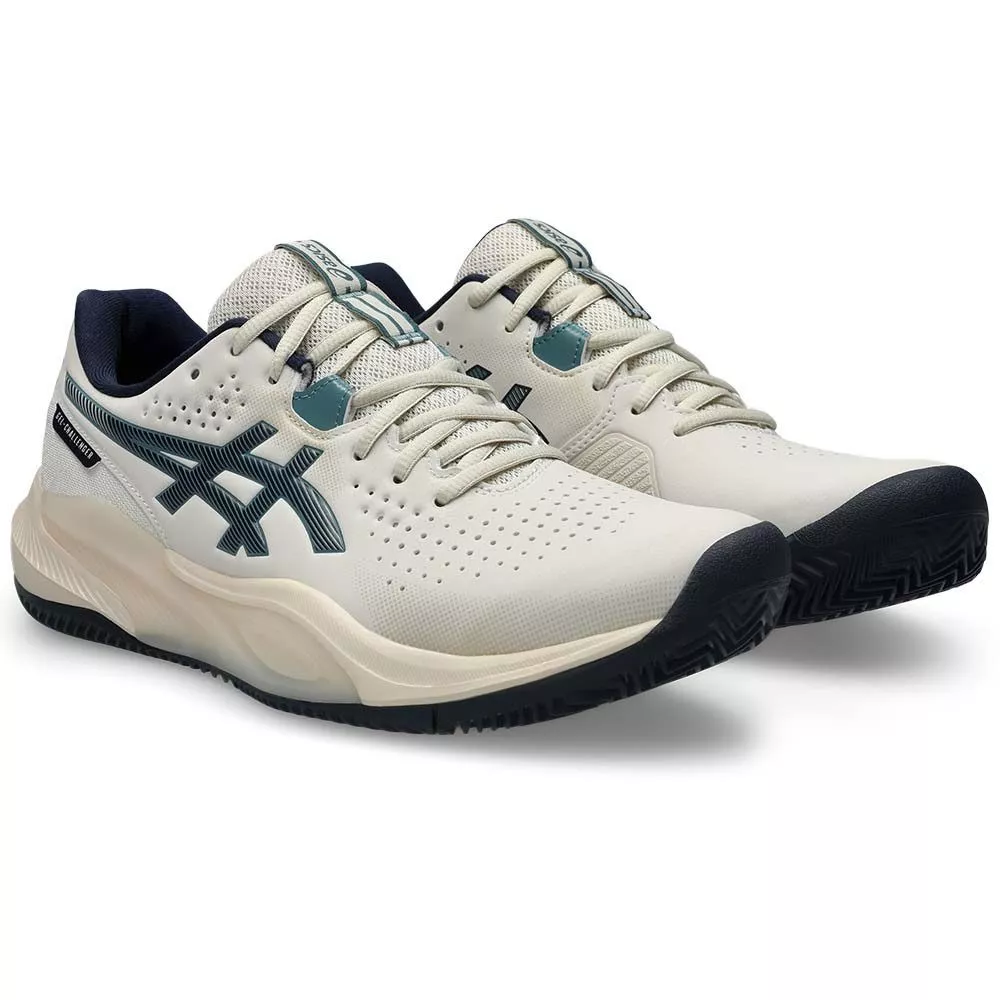 Chaussures Asics Gel Challenger 15 Clay Beige / Bleu nuit