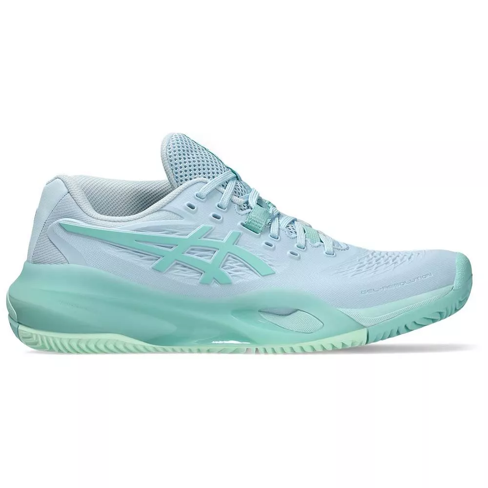 Chaussures Asics Gel Resolution X Clay Femme Bleu pastel / Vert