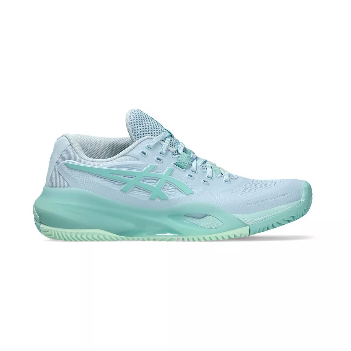 Chaussures Asics Gel Resolution X Clay Femme Bleu pastel / Vert