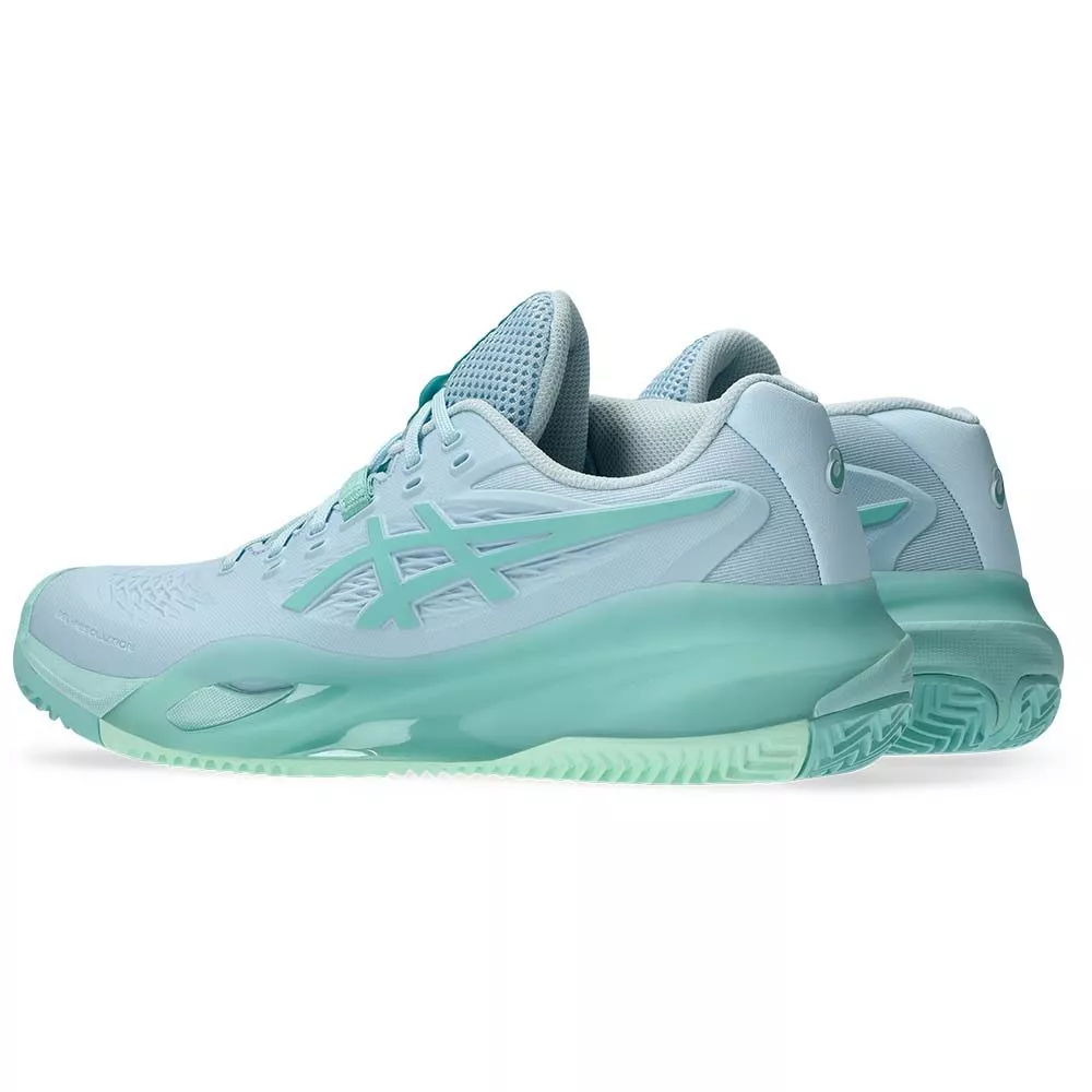 Chaussures Asics Gel Resolution X Clay Femme Bleu pastel / Vert