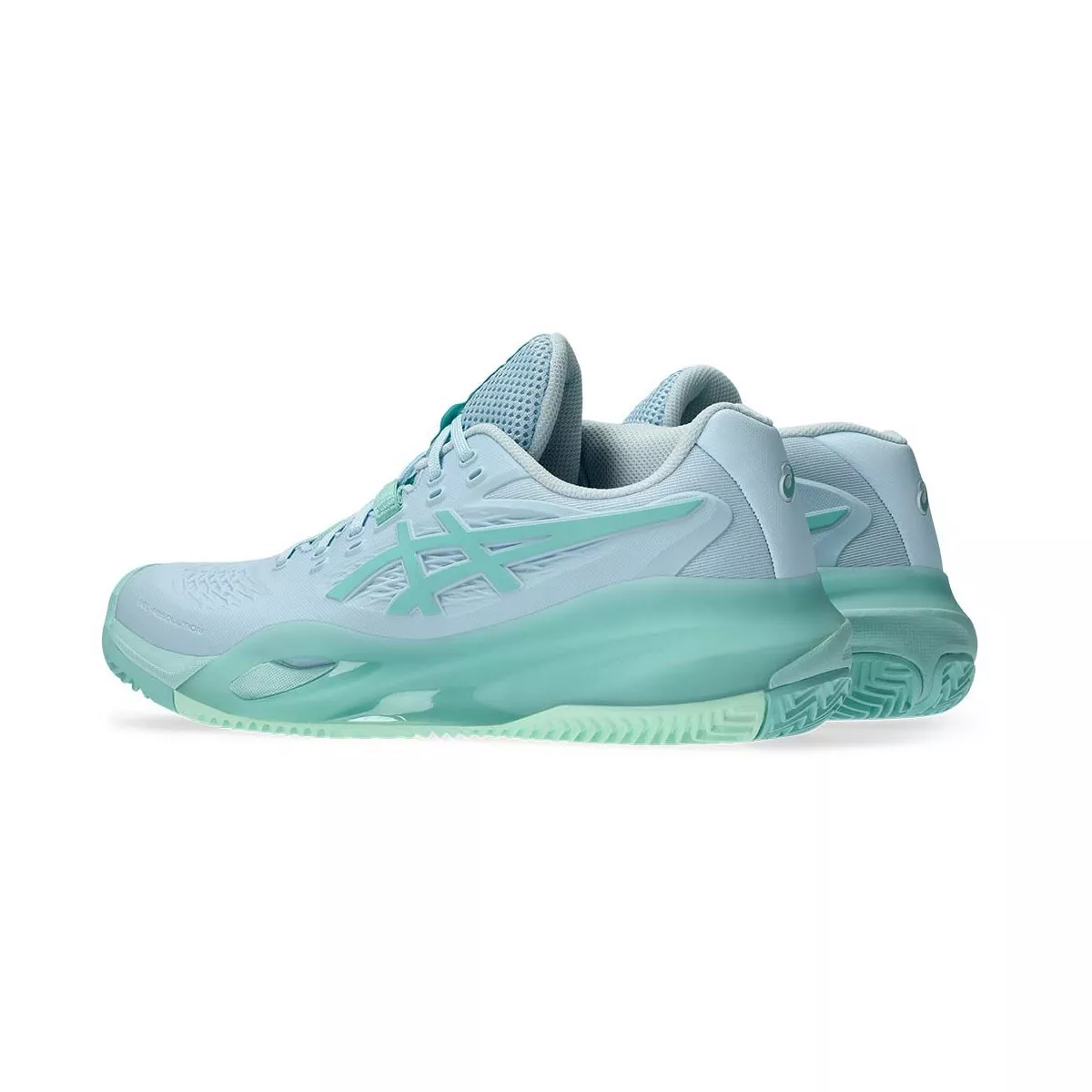 Chaussures Asics Gel Resolution X Clay Femme Bleu pastel / Vert