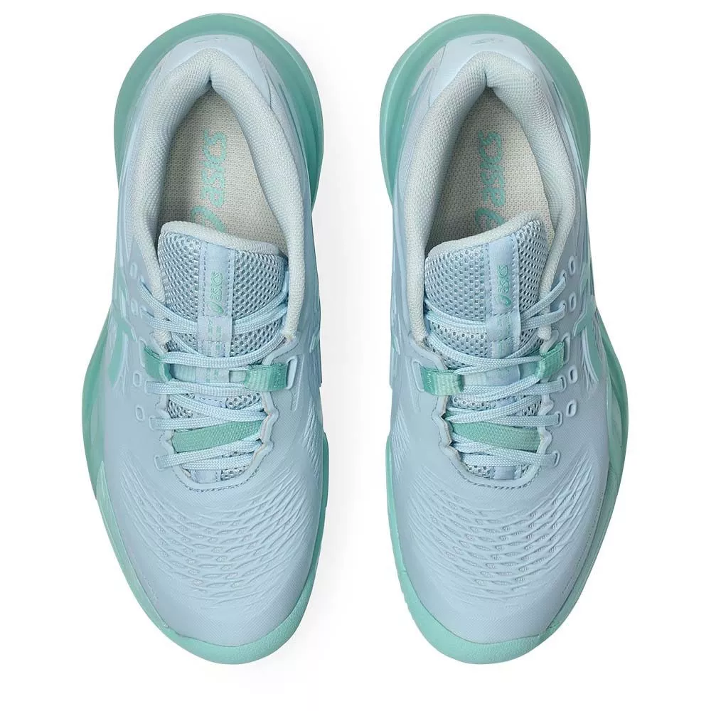 Chaussures Asics Gel Resolution X Clay Femme Bleu pastel / Vert
