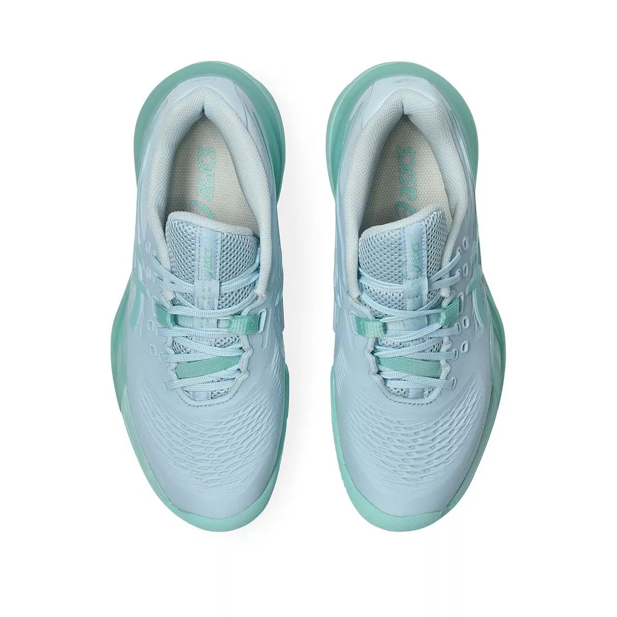 Chaussures Asics Gel Resolution X Clay Femme Bleu pastel / Vert