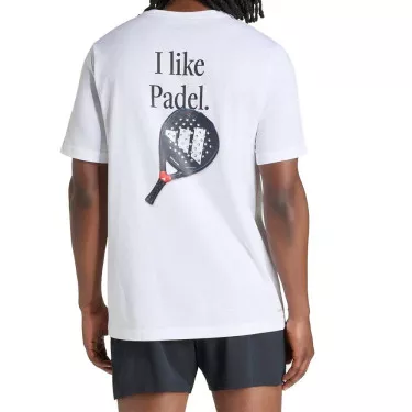 T-Shirt Adidas Padel Graphique Blanc