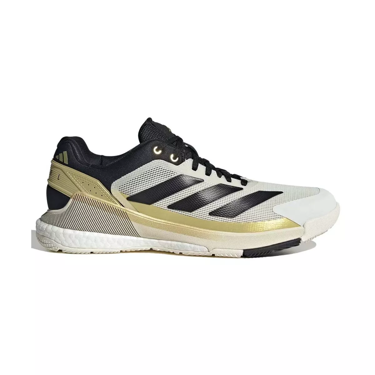 Chaussures Adidas Crazyquick Boost Padel Blanc / Noir / Or