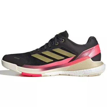 Chaussures Adidas Crazyquick Boost Padel Noir / Or / Rose