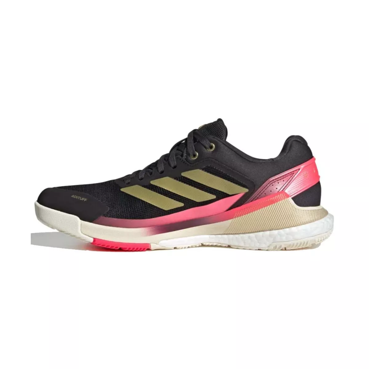 Chaussures Adidas Crazyquick Boost Padel Noir / Or / Rose