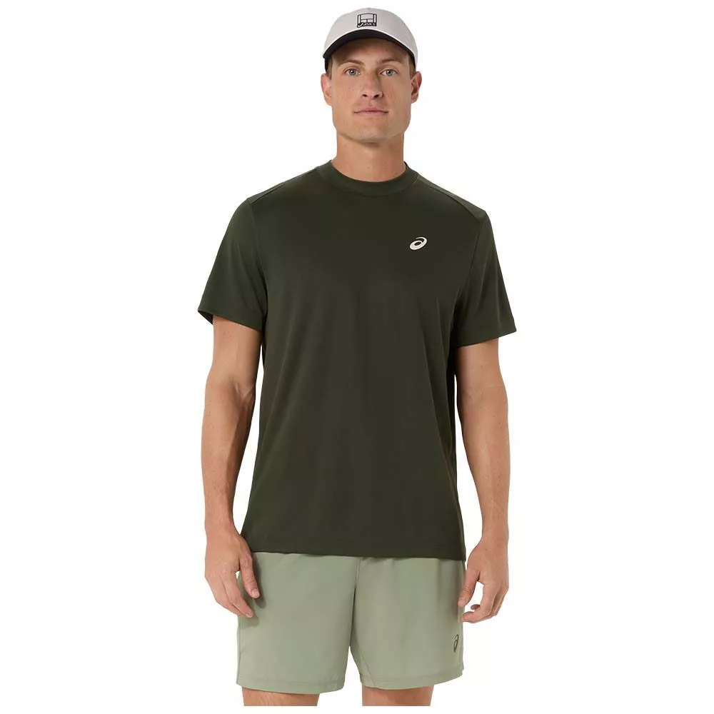 T-Shirt Asics Court SS Vert khaki