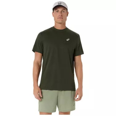 T-Shirt Asics Court SS Vert khaki