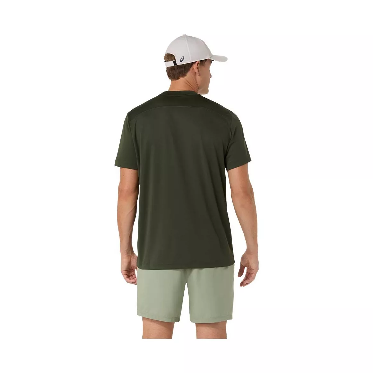 T-Shirt Asics Court SS Vert khaki