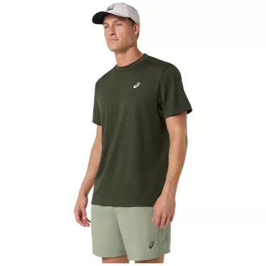 T-Shirt Asics Court SS Vert khaki