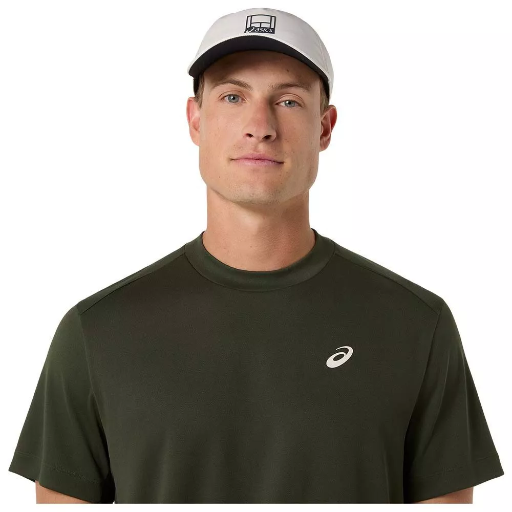 T-Shirt Asics Court SS Vert khaki