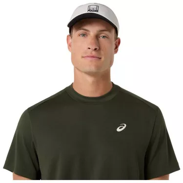 T-Shirt Asics Court SS Vert khaki