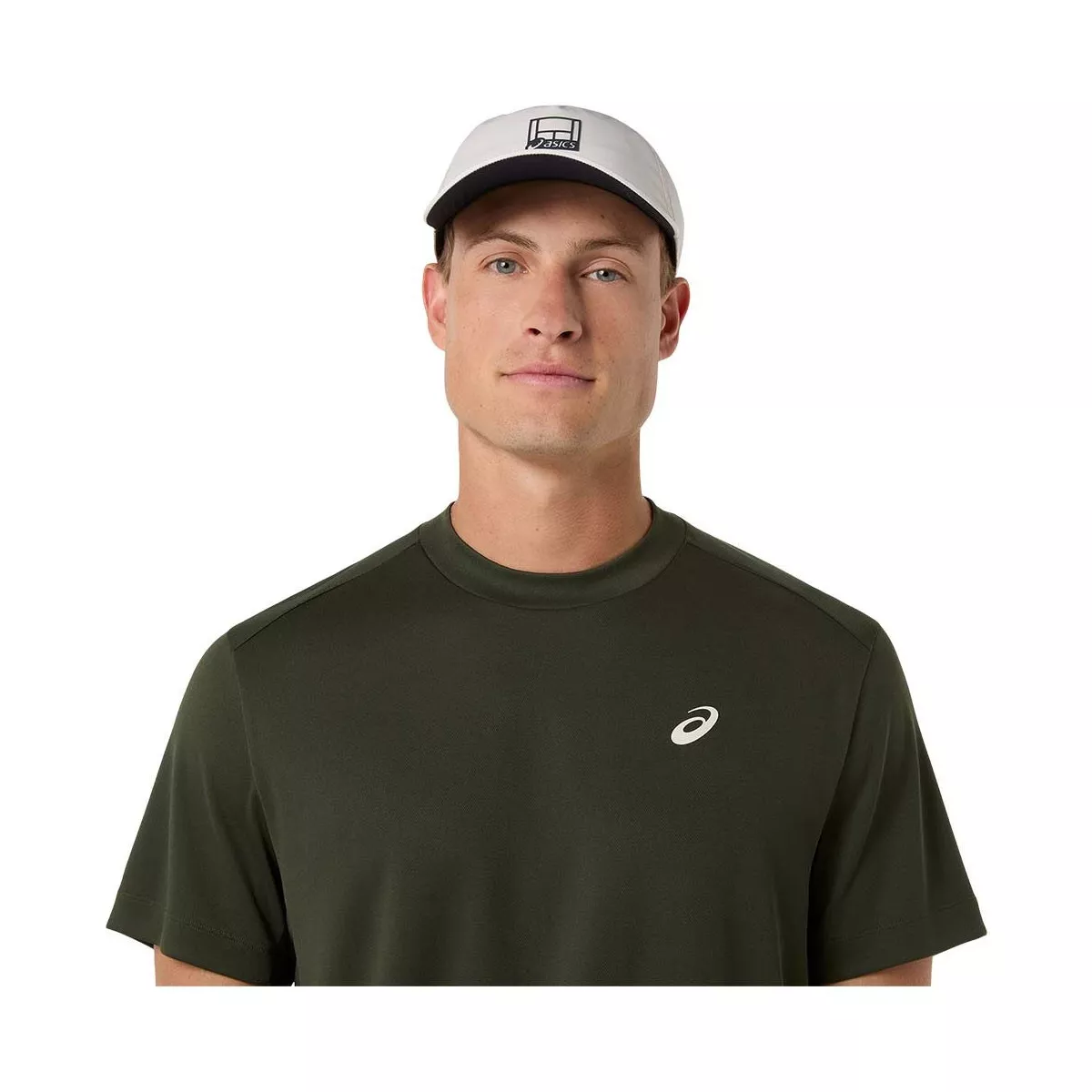 T-Shirt Asics Court SS Vert khaki