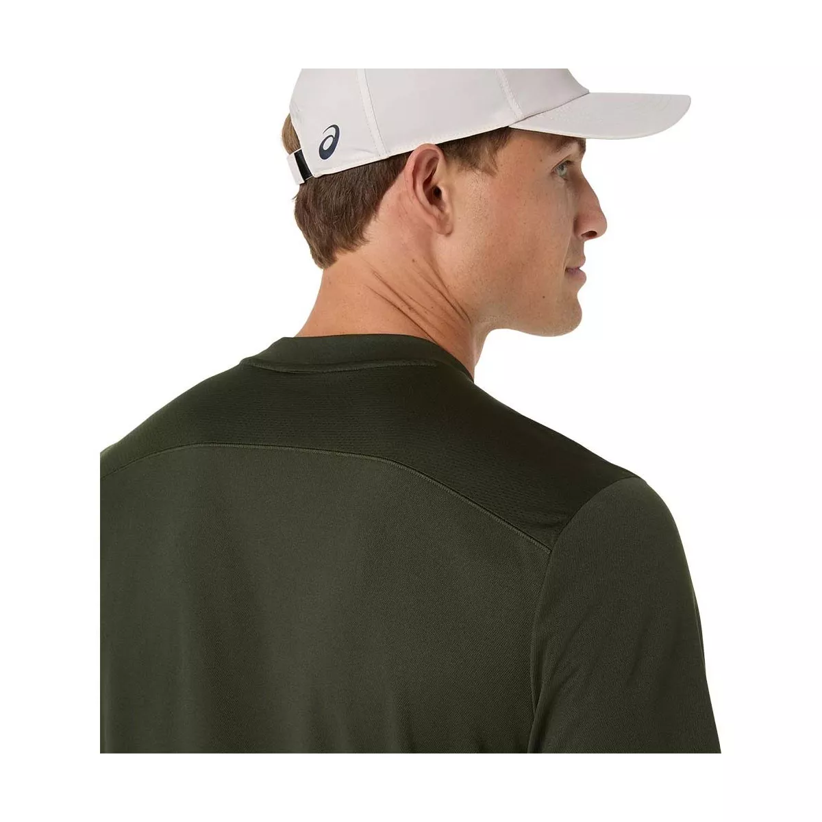 T-Shirt Asics Court SS Vert khaki