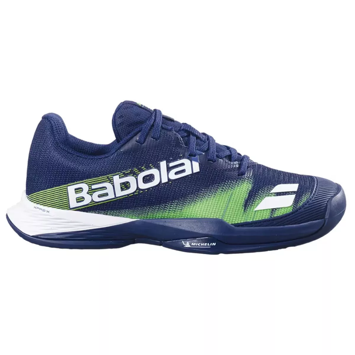 Chaussures Babolat Jet Premura 2 Junior Bleu Foncé / Vert Flash