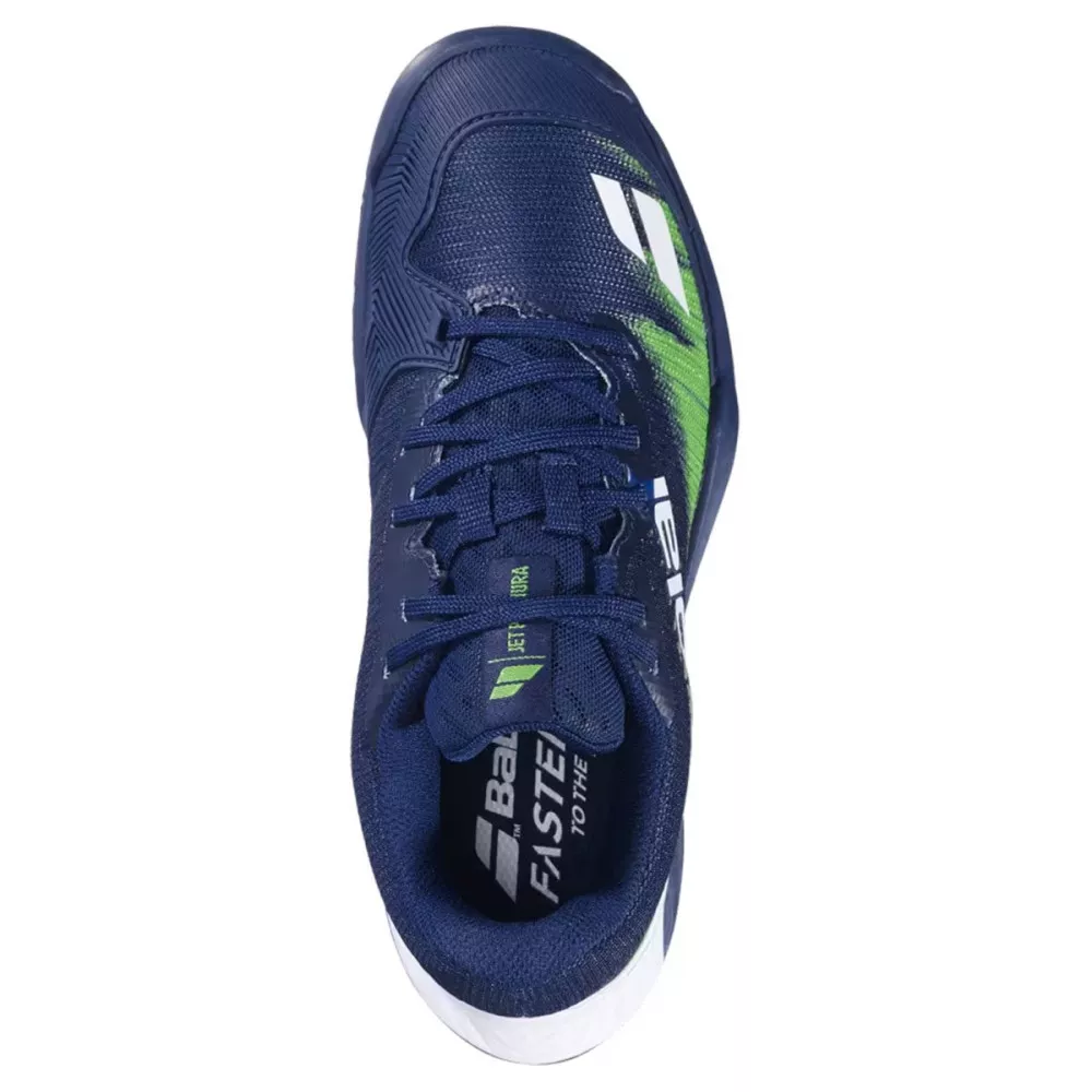 Chaussures Babolat Jet Premura 2 Junior Bleu Foncé / Vert Flash