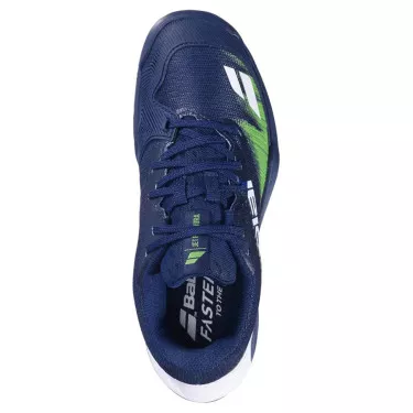 Chaussures Babolat Jet Premura 2 Junior Bleu Foncé / Vert Flash