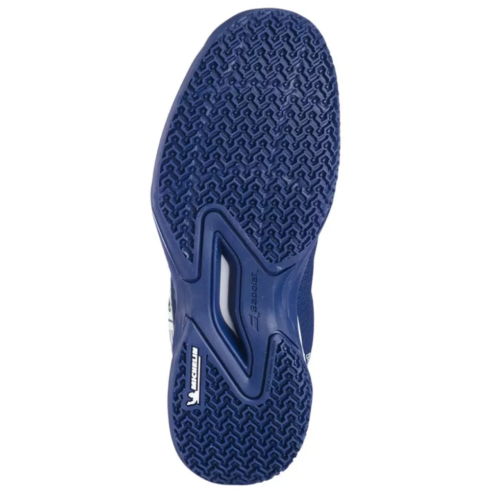 Chaussures Babolat Jet Premura 2 Junior Bleu Foncé / Vert Flash